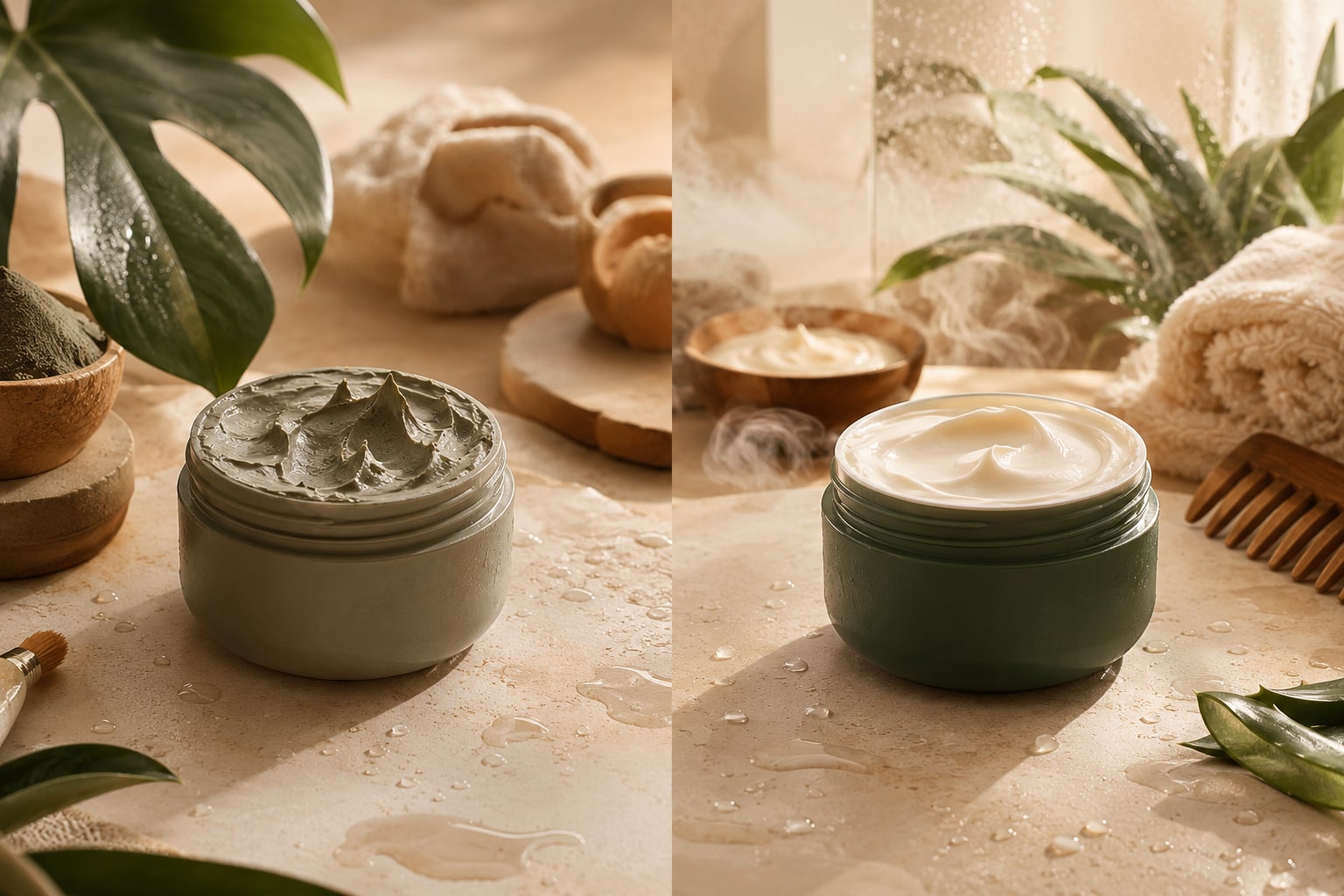 Clay Mask vs Moisture Mask